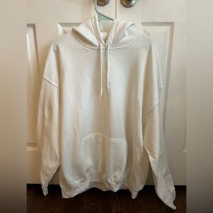 Gildan Classic White Hoodie “All We Need Is Love”